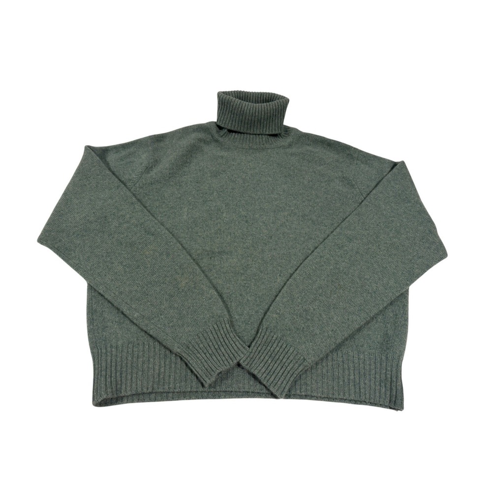 Johnstons of Elgin Cashmere Sweater Turtleneck Women's Size Large 44" 112cm